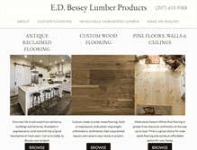 Tablet Screenshot of besseylumber.com